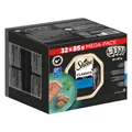 Produktbild: SHEBA Mega Pack Nassfutter für Katzen, Fischgeschmack, Schale 32 x 85 g