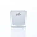 Produktbild: Teelichthalter Windlicht WHITE CUBE H. 8cm 8x8cm Glas weiß Sandra Rich