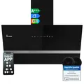 Produktbild: KKT KOLBE Dunstabzugshaube 90 cm | 782 cbm/h Umluft Abluft | Kopffrei | Wandhaube | Schwarz Glas | Smart WiFi App WLAN | RGBW-LED-Beleuchtung | EASY9005SM
