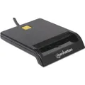 Produktbild: Manhattan USB-A-Stecker, Chipkartenleser, extern (USB 2.0) (102049)