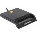 Produktbild: Manhattan 102049 Smartcard-Lesegerät Chipkartenleser USB extern schwarz