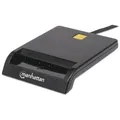 Produktbild: Manhattan USB 2.0 Smartcard-Lesegerät Chipkartenleser extern schwarz