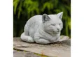 Produktbild: gartendekoparadies.de Gartenfigur Liegende kleine Katze, Steinfigur H. 11 cm, 2 kg, Frostsicher