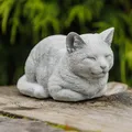 Produktbild: Katze Kätzchen Kater Steinfigur H.11 cm 19 x 11 cm 2 kg Weißbeton frostsicher