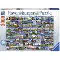 Produktbild: Ravensburger Puzzle 99 Beautiful Places in Europe, 3000 Puzzleteile, Made in Germany bunt