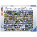 Produktbild: Ravensburger Puzzle 3000 Teile Ravensburger Puzzle 99 Beautiful Places in Europe 17080, 3000 Puzzleteile