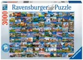 Produktbild: Erwachsenenpuzzle 3000 Teile - 99 Beautiful Places in Europe