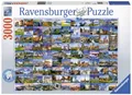 Produktbild: 3000 Teile Ravensburger Puzzle 99 Beautiful Places in Europe 17080