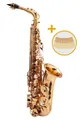 Produktbild: Classic Cantabile Saxophon Alt Saxophon, Alto Sax Spar-Set, 6-St., Set mit Koffer, Zubehör und Blätter, Altsaxophon mit Hoch-Fis-Klappen