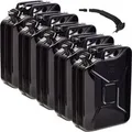 Produktbild: BW Kraftstoffkanister Metall Benzinkanister 5x 20 Liter mit Ausgießer Schwarz RAL 9005 TÜV-geprüft und UN-Zulassung Made in Europe