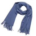 Produktbild: DonDon Schal Damen Winter Wollschal Winterschal groß und flauschig 200 x 70 cm - Blau