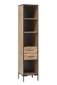 Produktbild: Möbelpartner Aktenregal Montana 146468, Eiche-Landhaus Dekor, ca. 40,2 x 39 x 194,2 cm
