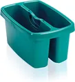 Produktbild: Leifheit Eimer Combi Box mit 2 Kammern für Wasser und Putzutensilien, platzsparend stapelbarer Putzeimer, Aufbewahrungsbox für Eimer Combi