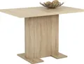 Produktbild: Esstisch Britt - Nachbildung Sonoma Eiche - ausziehbare Tischplatte - Säulengestell - Maß 110-150x70cm