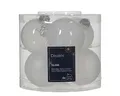 Produktbild: Kaemingk Weihnachtskugeln Glas 6cm x 6 Stück Christbaumkugeln Set Winterweiss schneeweiß - reinweiß