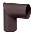 Produktbild: INEFA Regenrohrbogen 87 Grad für Fallrohr, PVC DN50 / 50mm, Dunkelbraun Verbindungsstück Dachrinnenzubehör, einfache Montage, Made in Germany