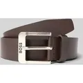Produktbild: BOSS Ledergürtel mit Dornschließe Modell 'JEMIO' in Dunkelbraun, Größe 95