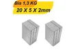Produktbild: MaajeeKuto Magnet Neodym Magnet 20x5x2 mm Supermagnete Starke Magnet (10-St)