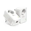Produktbild: TP-LINK AV1000-Gigabit-Powerline-Adapter KIT mit Steckdose, 1000 Mbit/s, IEEE 1901, IEEE 802.3, IEEE 802.3ab, IEEE 802.3u, Type E/F, Gigabit Ethernet, 10,100,1000 Mbit/s, HomePlug AV2