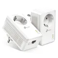 Produktbild: TP-Link AV1000 Gigabit Powerline Set mit Steckdosen 2 x Adapter, bis zu 1.000 Mb