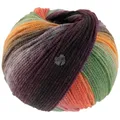 Produktbild: LANA GROSSA Farfalla | Leichtes Kettengarn aus weicher Merinowolle mit effektvollem Streifenmuster | Handstrickgarn aus 94% Schurwolle & 6% Polyamid| 50g Wolle zum Stricken & Häkeln | 250m Garn FB 9