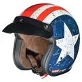 Produktbild: rueger-helmets Motorradhelm RC-583 Jethelm Motorradhelm Chopper Jet Motorrad Roller Bobber Helm ruegerRC-583 Rebell XS bunt XS (53-54)