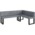 Produktbild: Meblini Eckbank, Grau, Textil, L-Form, 196x142 cm, Esszimmer, Bänke, Eckbänke