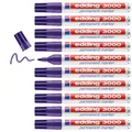 Produktbild: Edding 3000 Permanent Marker Violett 10er Set 1,5–3 mm | wasserfest nachfüllbar