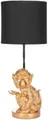 Produktbild: BRUBAKER Nachttischlampe Tischleuchte Kleines Äffchen Gold, Tischlampe, ohne Leuchtmittel, Affe Motiv Lampe mit Keramikfuß, Höhe 52 cm