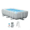 Produktbild: Intex Prism Frame 300x175x80cm Swimming Pool + Filterpumpe + Poolleiter