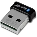 Produktbild: TRENDnet, TBW-110UB, Micro Bluetooth 5.0 USB Adapter, unterstützt Basic Rate (BR), Bluetooth Low Energy (BLE), Enhanced Data Rate (EDR), 100m (328ft.) Reichweite, unterstützt Windows OS, Schwarz
