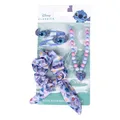 Produktbild: STITCH Schönheitsset für Kinder, ideal um Ihre Kleinen zu überraschen. 1 Haargummi aus Stoff, 2 Haarspangen und 1 Halskette – Clip Gesicht – Originalprodukt, entworfen in Spanien