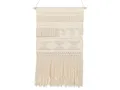 Produktbild: Beliani Wanddekoration Baumwolle beige handgemacht Boho Wandbehang mit Fransen Kamoke
