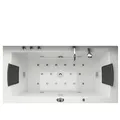 Produktbild: Whirlpool Badewanne Rechteck Acrylwanne Sprudelwanne Sprudelbad LED Massagebadewanne Massagewanne  Villa Eugenie Jet-Line