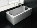 Produktbild: Whirlpool Indoor Spa Badewanne VILLA EUGENIE weiß 183x90x72 cm mit LED Massagedüsen 2-Personen Rechteckig
