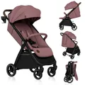 Produktbild: Lionelo Kinder-Buggy Ingrid bis 22 kg von 6 Monaten bis 4 Jahren Große 360° schwenkbare Räder - Rosa
