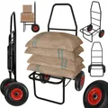 Produktbild: Anglerkarre 100kg Stahl Transportwagen Handwagen Klappbar Sackkarre Angeln