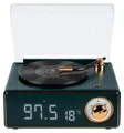 Produktbild: Bigben EPOK Tragbarer Bluetooth-Lautsprecher grün mit FM-Radio und Doppelalarm