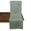 Produktbild: Läufer Tischdecke Leinen-Optik Bestickt Deko Esszimmer Serie Pusteblume Tischwäsche Stickerei Blumen Ornamente Tischband Typ887 Tischläufer 40x140 cm Mint