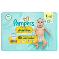 Produktbild: 33 Stück Pampers Premium Protection Größe 1 Mini 2-5kg Windeln Derma comfort