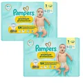 Produktbild: 2x 33 = 66 Stück Pampers Premium Protection Größe 1 Mini 2-5kg Windeln