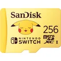 Produktbild: SANDISK Nintendo Pokemon (256 GB, microSDXC, U3, UHS-I) (SDSQXAO-256G-GN6ZK)