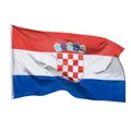 Produktbild: Aricona Kroatien Flagge 90x150cm - wetterbeständige Fahne mit Messingösen, 100% Polyester, robuste Doppelnaht & in lebendigen Farben - ideal für Flaggen-Liebhaber