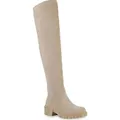 Produktbild: VAN HILL Damen Leicht Gefütterte Overknees Stiefel Profil-Sohle Schuhe 839547, Farbe: Beige, Größe: 38 - Beige - 38