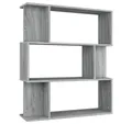 Produktbild: vidaXL Bücherregal Bücherregal/Raumteiler Grau Sonoma 80x24x96 cm Holzwerkstoff, 1-tlg.