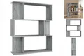 Produktbild: Bücherregal Raumteiler Grau Sonoma 80x24x96 Cm Spanplatte
