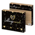 Produktbild: itenga Adventskalender für Frauen - Lieblingsmensch schwarz gold gefüllt mit 24 Überraschungen z.B. Duschgel, Body Lotion, Hand Creme