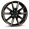 Produktbild: BORBET DESIGN LX18 black glossy gold spoke rim 8.0Jx18 5x112 ET40 3000144626