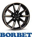 Produktbild: 4x Borbet LX18 8,0X18 5/112 ET40 Black Glossy Gold Spoke Rim