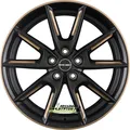 Produktbild: Borbet LX18 black glossy gold spoke rim 8x18 ET40 - LK5/112 ML66.6 Felge Alu